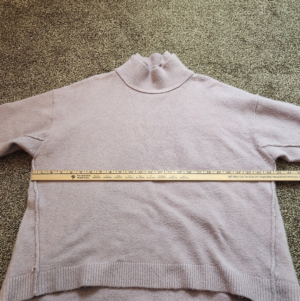 Free People Afterglow Mock Neck Wool Blend Sweater Size Small - Picture 7 of 8